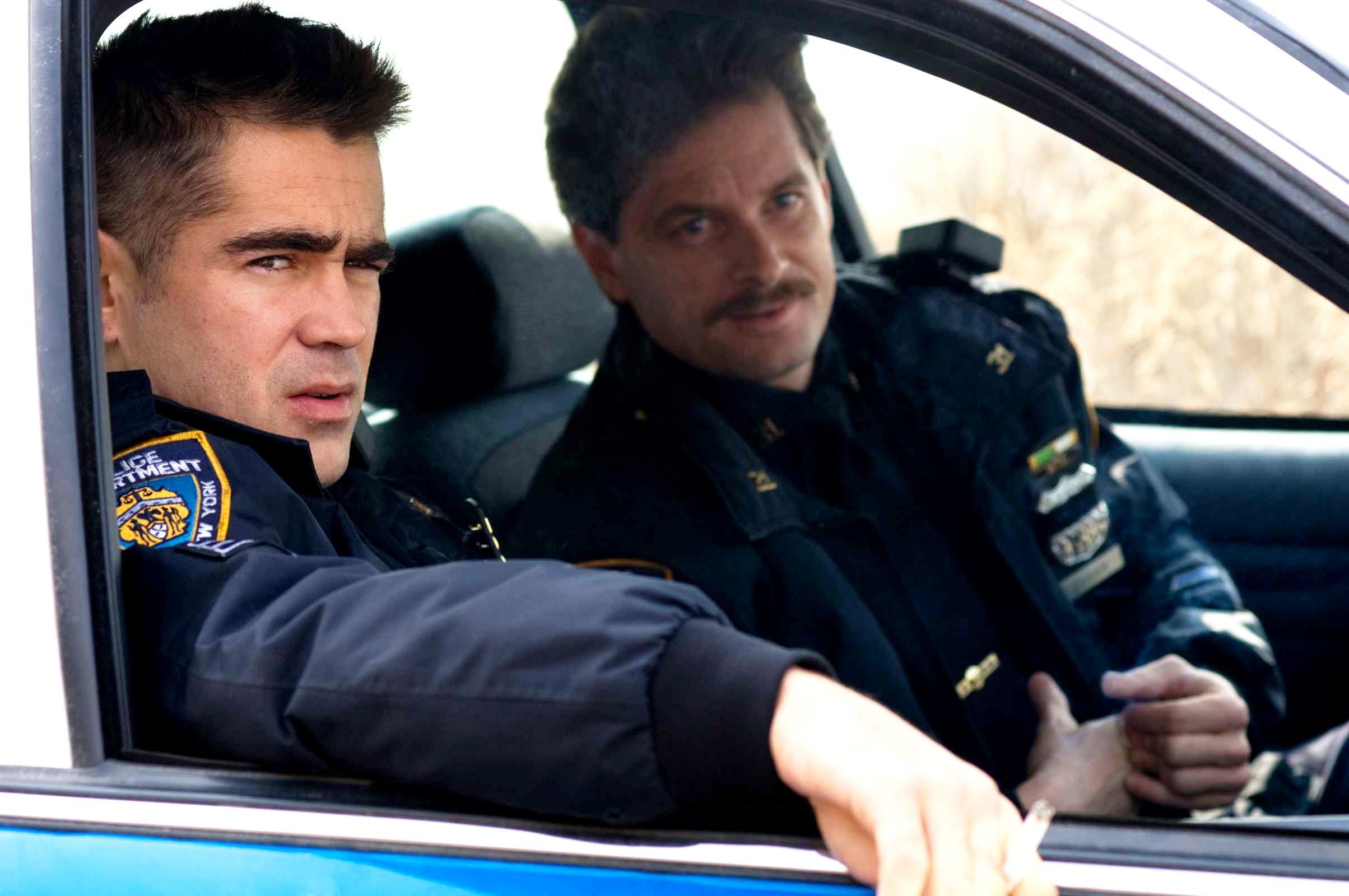 Colin Farrell stars as Jimmy Egan and Shea Whigham stars as Kenny Dugan in New Line Cinema's Pride and Glory (2008). Photo credit by Glen Wilson.