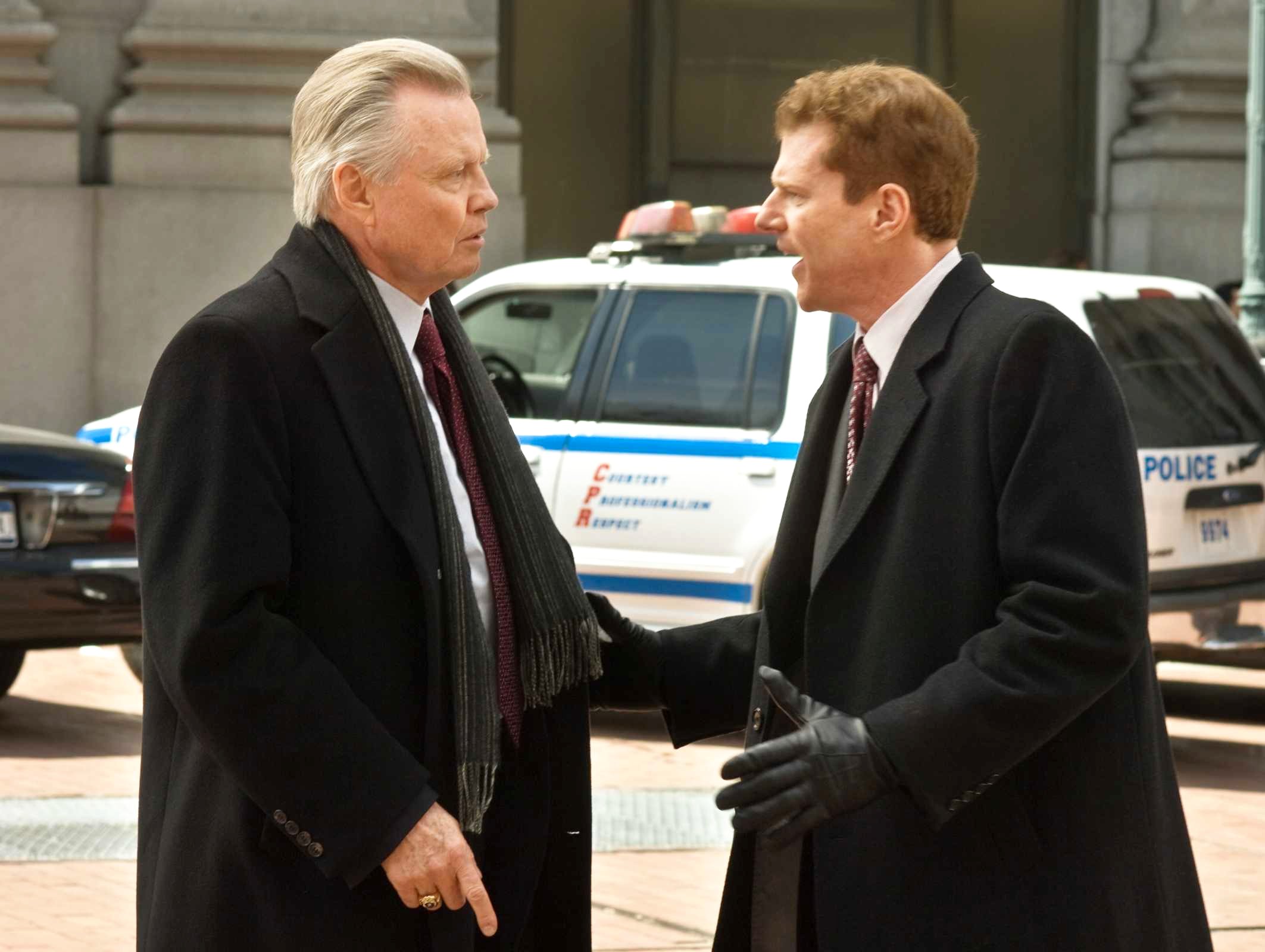 Jon Voight stars as Francis Tierney, Sr. and Noah Emmerich stars as Francis Tierney, Jr. in New Line Cinema's Pride and Glory (2008). Photo credit by Glen Wilson.