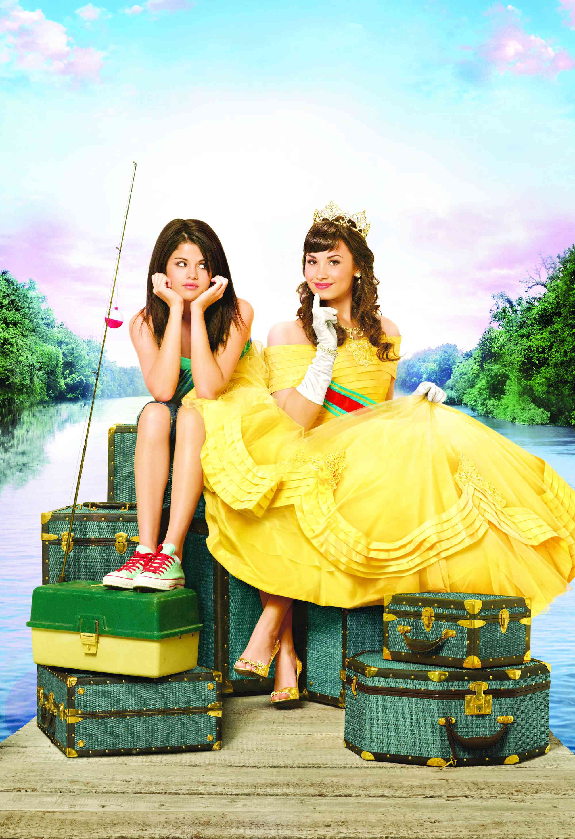 Selena Gomez stars as Carter Mason / Princess Mason and Demi Lovato stars as Rosalinda / Rosie in Disney Channel's Princess Protection Program (2009)