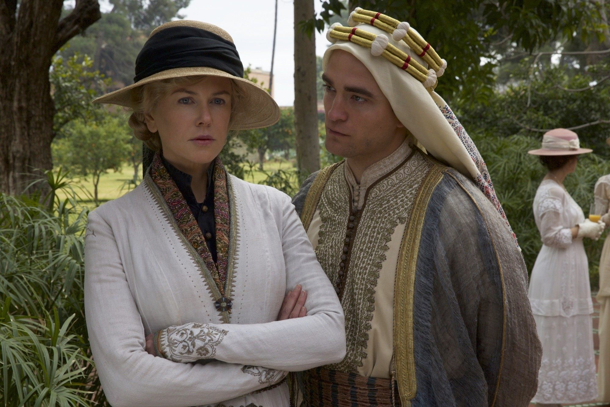 Nicole Kidman stars as Gertrude Bell and Robert Pattinson stars as Col. T.E. Lawrence in IFC Films' Queen of the Desert (2017)