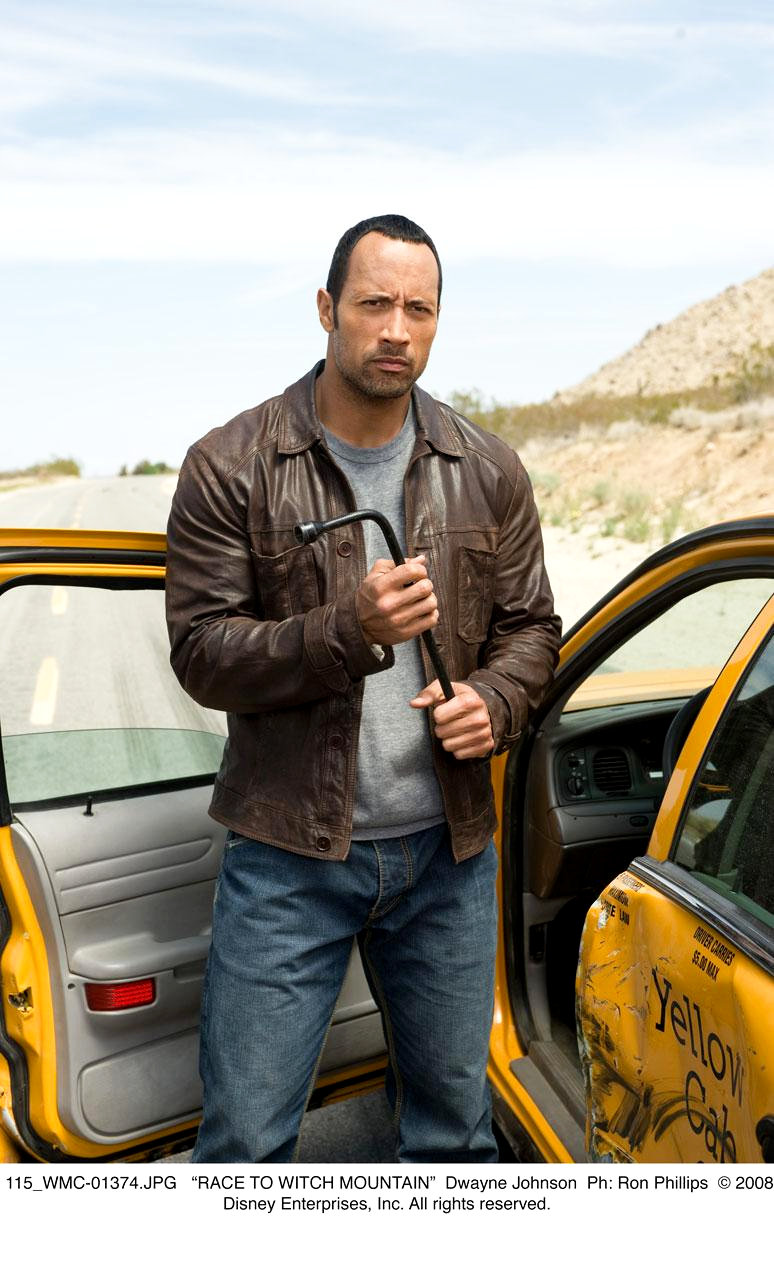 The Rock stars as Jack Bruno in Walt Disney Pictures' Race to Witch Mountain (2009). Photo credit by Ron Phillips.