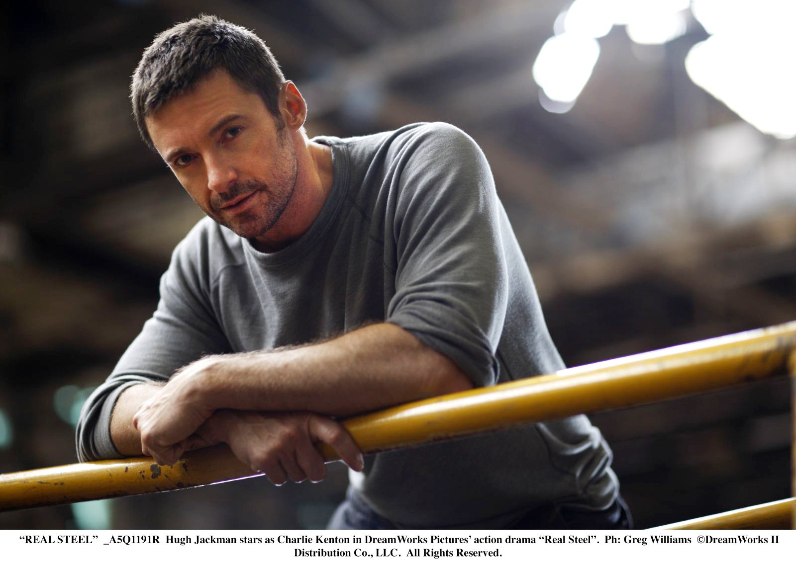 Hugh Jackman stars as Charlie Kenton in Walt Disney Pictures' Real Steel (2011). Photo credit by Greg Williams.