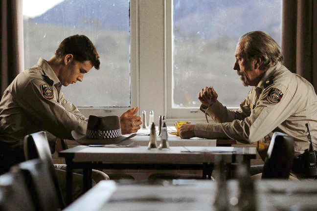 Ryan Kwanten stars as Shane Cooper and Steve Bisley stars as Old Bill in Strand Releasing's Red Hill (2010)