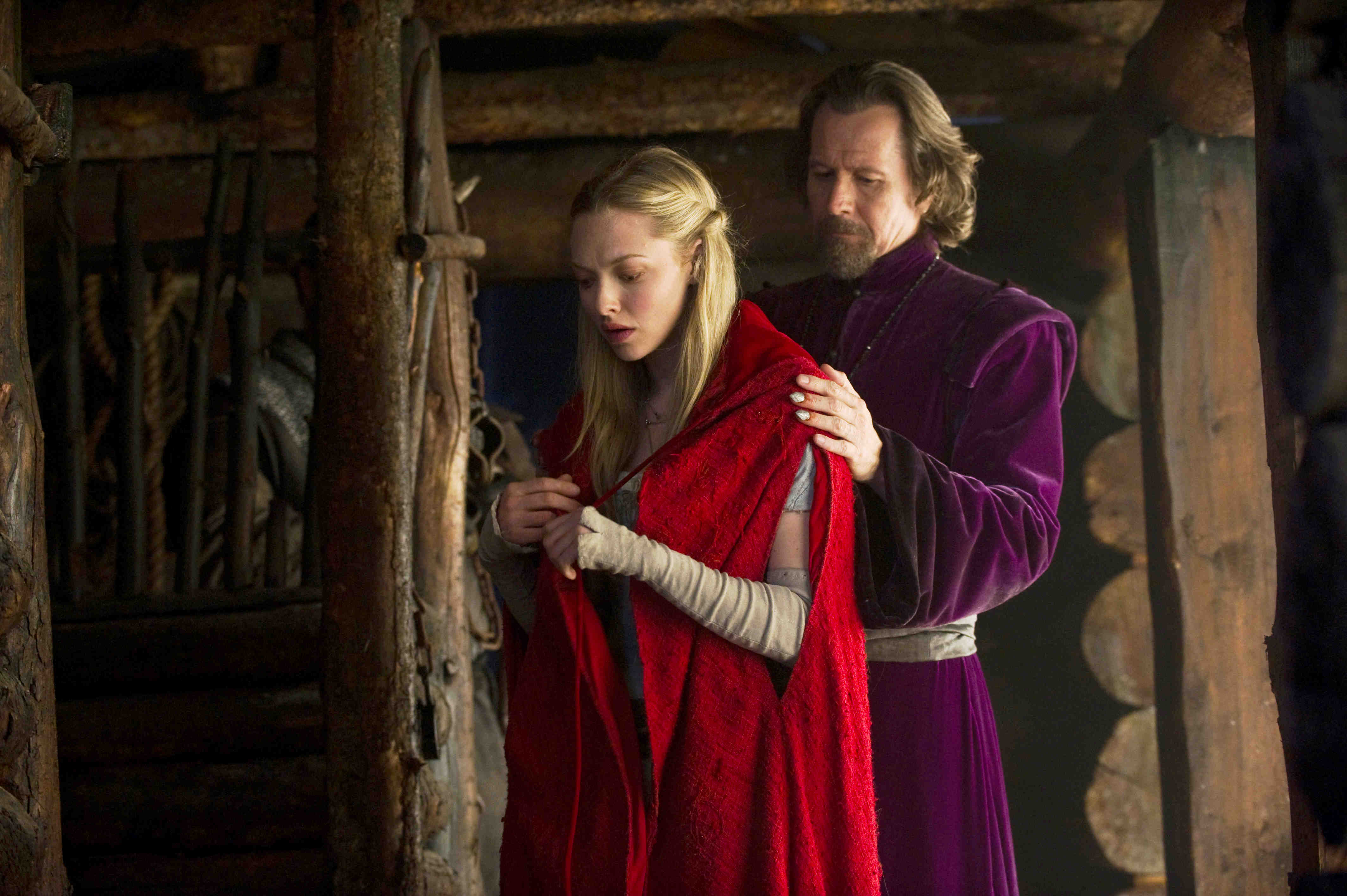 Amanda Seyfried stars as Valerie and Gary Oldman stars as Father Solomon in Warner Bros. Pictures' Red Riding Hood (2011)