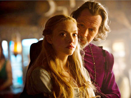 Amanda Seyfried stars as Valerie and Gary Oldman stars as Father Solomon in Warner Bros. Pictures' Red Riding Hood (2011)