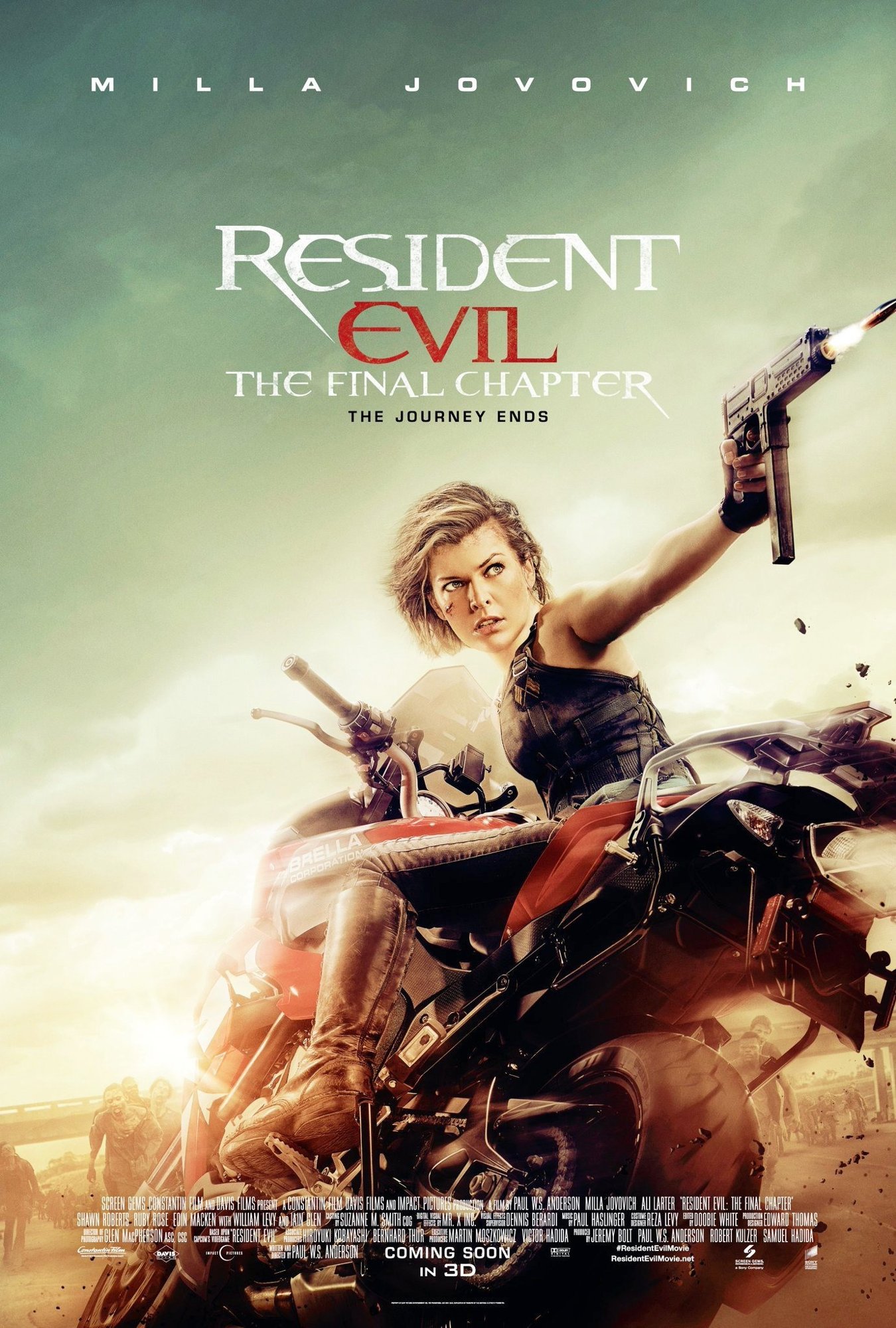 Poster of Screen Gems' Resident Evil: The Final Chapter (2017)