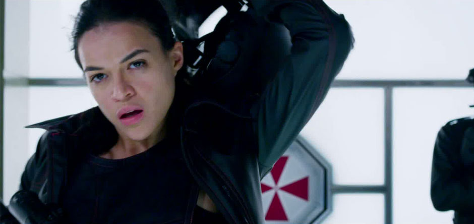 Michelle Rodriguez stars as Rain Ocampo in Screen Gems' Resident Evil: Retribution (2012)