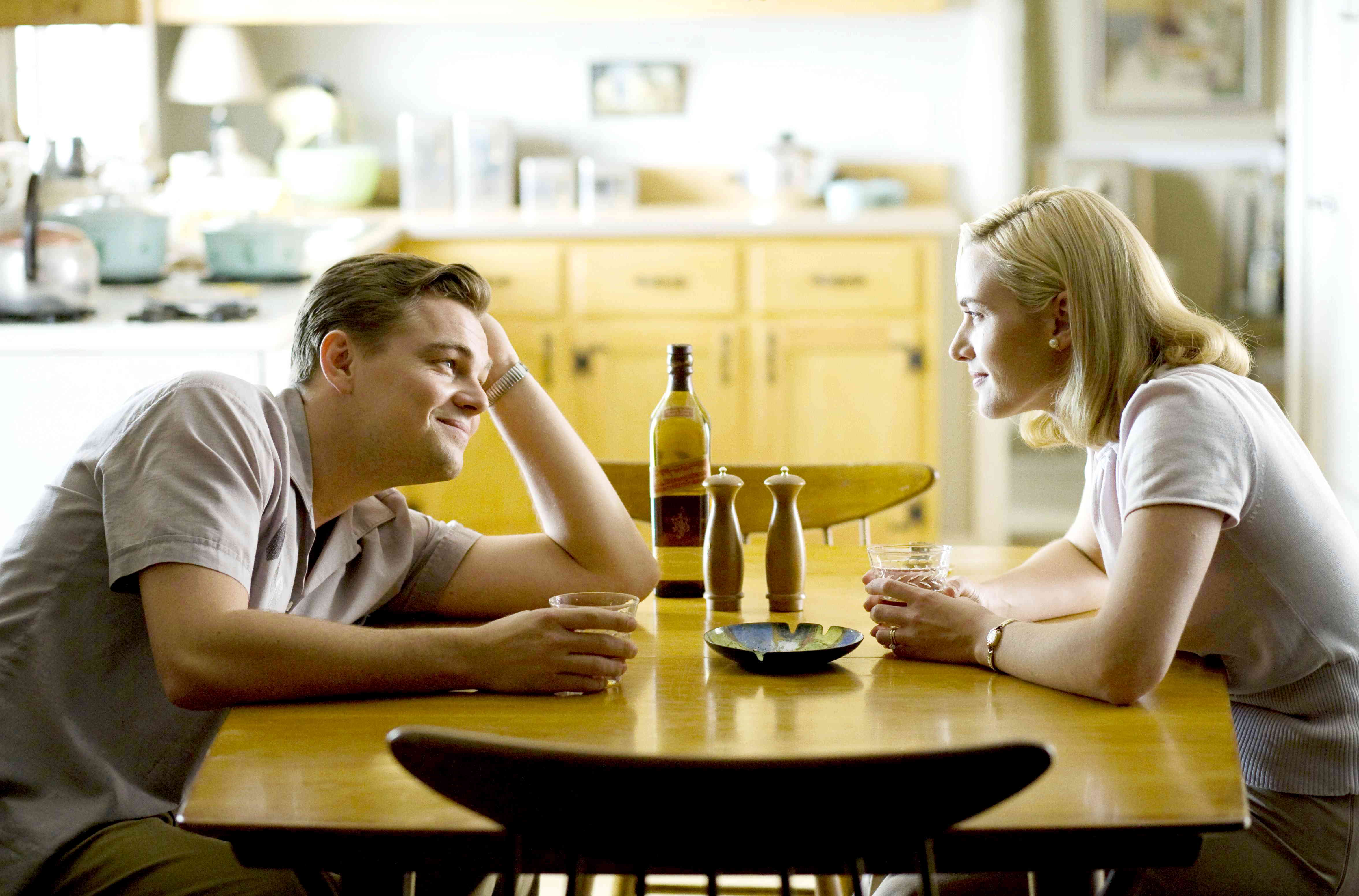 Leonardo DiCaprio stars as Frank Wheeler and Kate Winslet stars as April Wheeler in Paramount Vantage's Revolutionary Road (2008). Photo credit by Francois Duhamel.