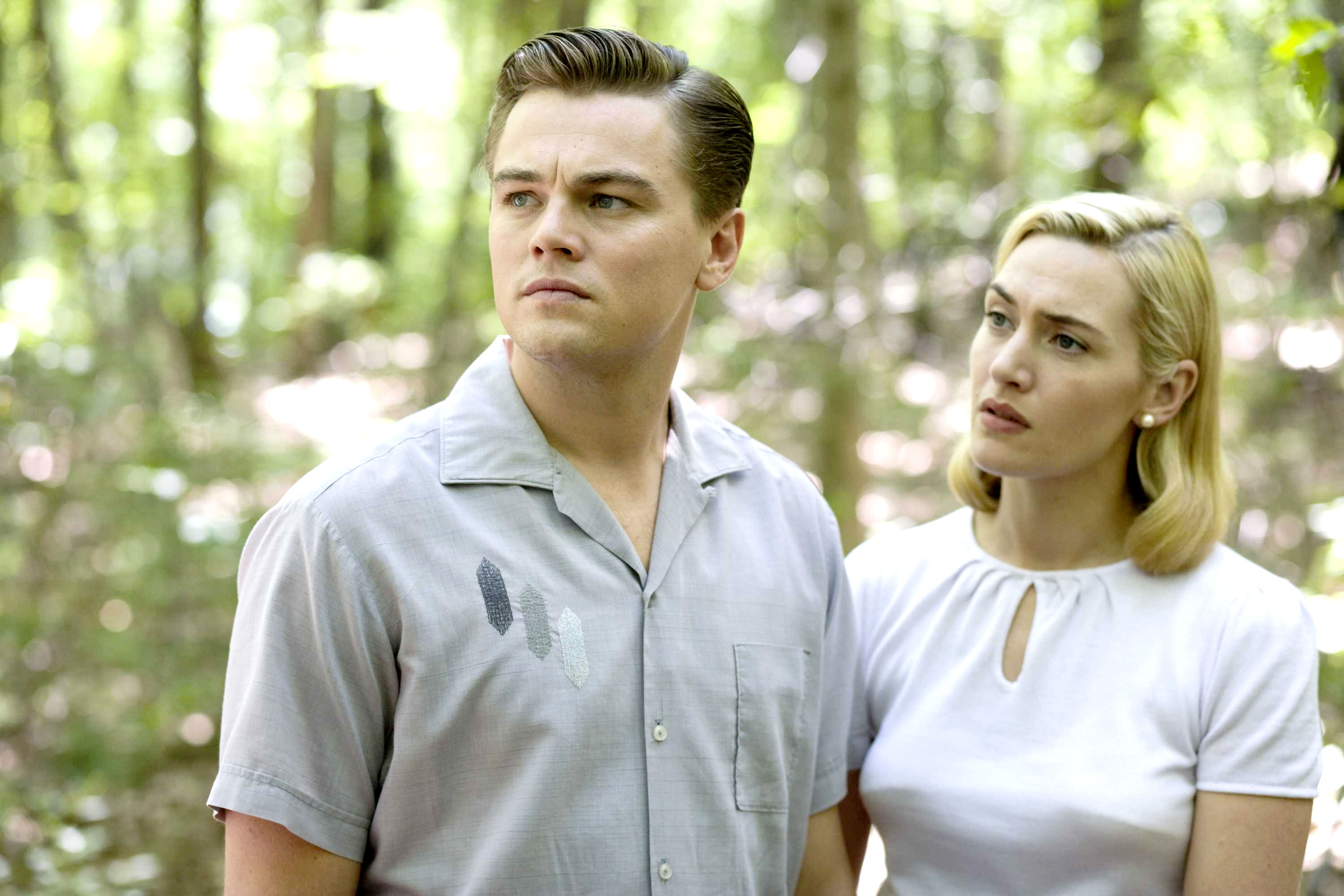 Leonardo DiCaprio stars as Frank Wheeler and Kate Winslet stars as April Wheeler in Paramount Vantage's Revolutionary Road (2008). Photo credit by Francois Duhamel.