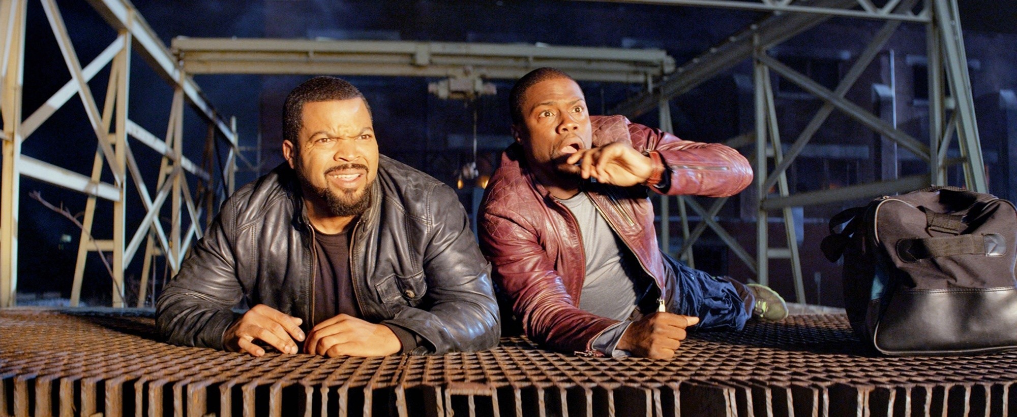 Ice Cube stars as James Payton and Kevin Hart stars as Ben Barber in Universal Pictures' Ride Along (2014)
