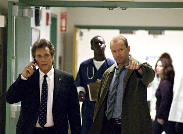 Al Pacino stars as Detective David Fisk and Donnie Wahlberg stars as Detective Riley in Overture Films' Righteous Kill (2008)