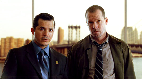 John Leguizamo stars as Detective Perez and Donnie Wahlberg stars as Detective Riley in Overture Films' Righteous Kill (2008)
