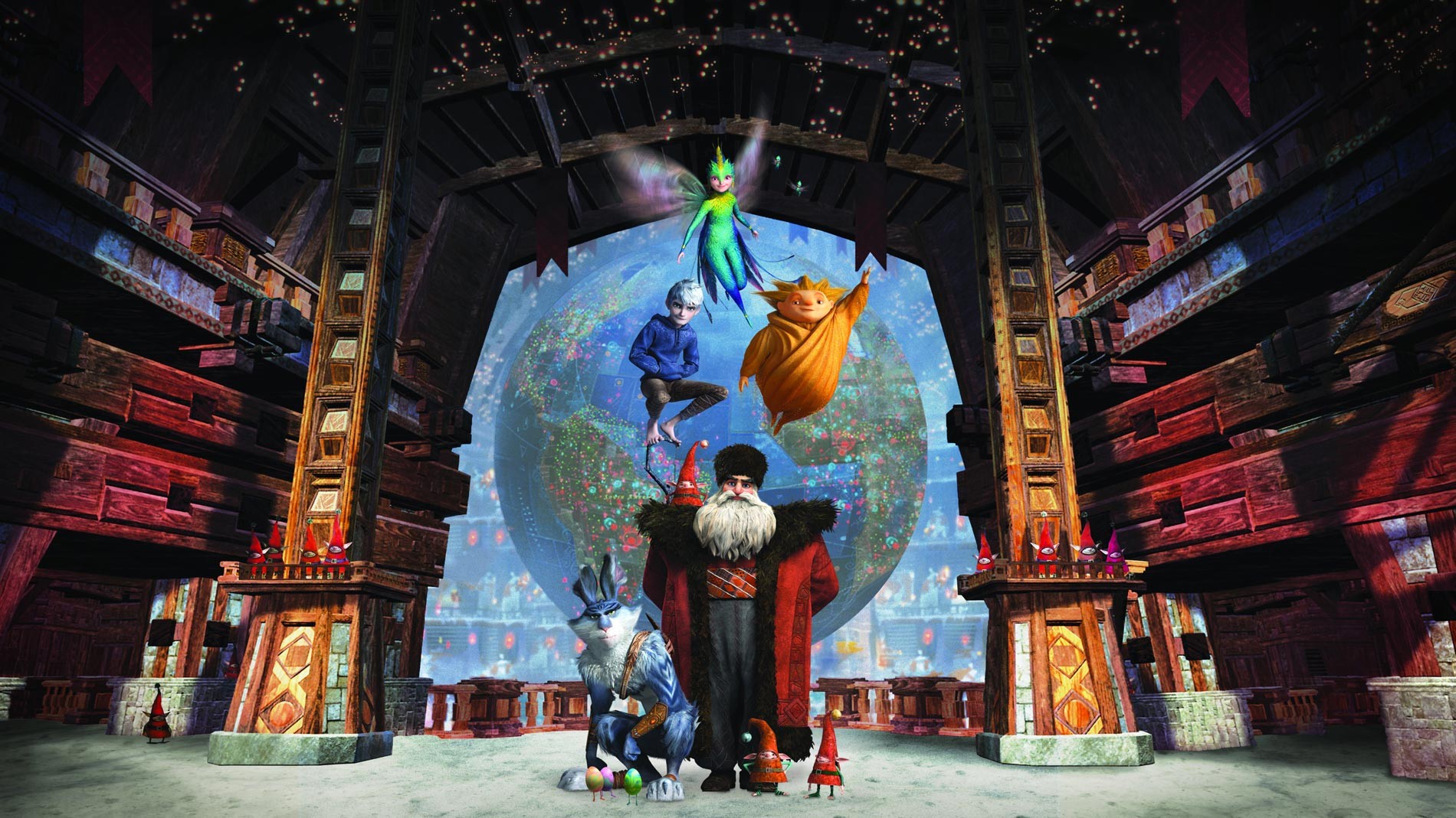 The Easter Bunny, Nicholas St. North, Jack Frost, The Tooth Fairy and The Sandman in DreamWorks Animation' Rise of the Guardians (2012)