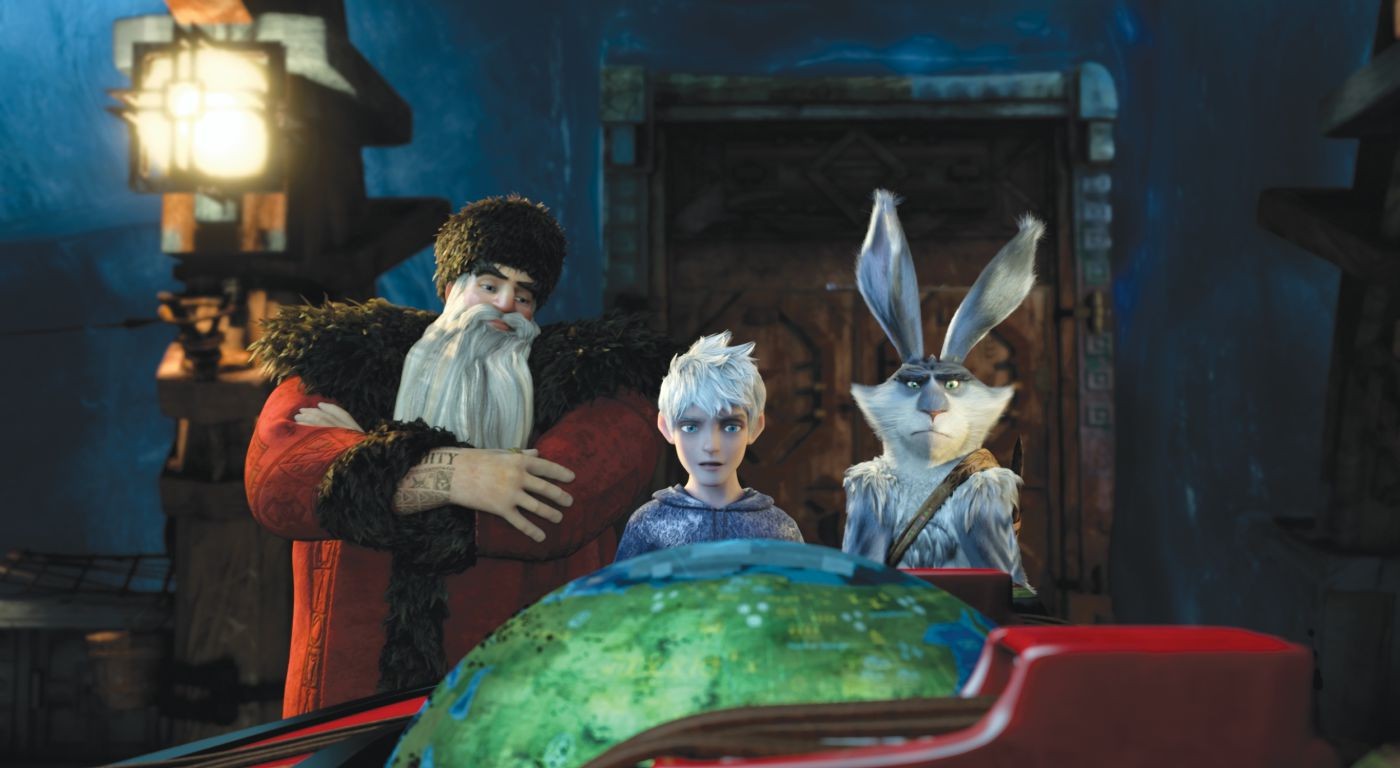 Nicholas St. North, Jack Frost and  	The Easter Bunny in DreamWorks Animation' Rise of the Guardians (2012)