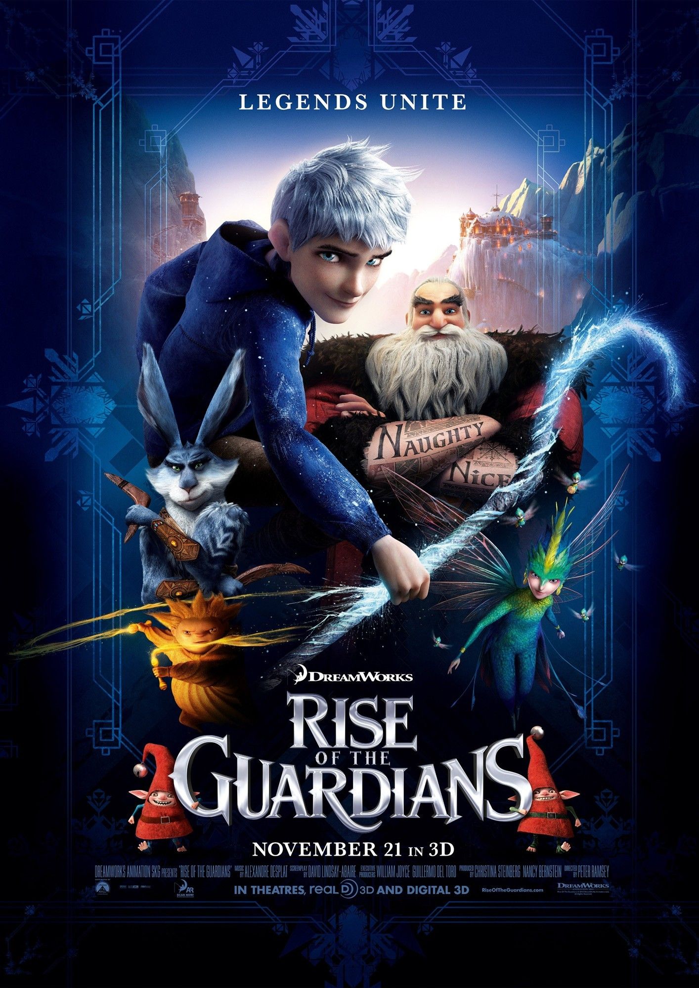 Poster of DreamWorks Animation' Rise of the Guardians (2012)