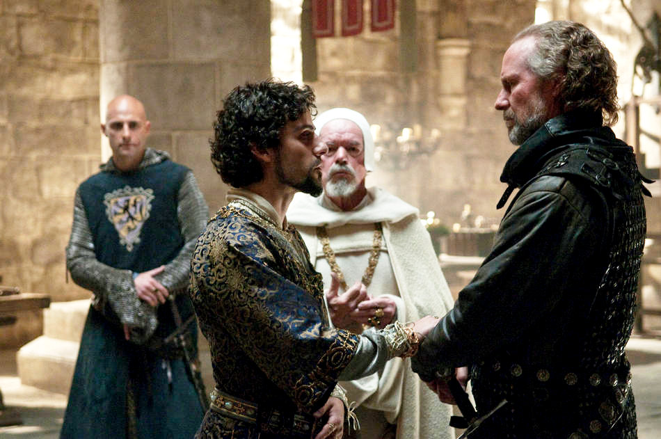 Mark Strong, Oscar Isaac and William Hurt in Universal Pictures' Robin Hood (2010)
