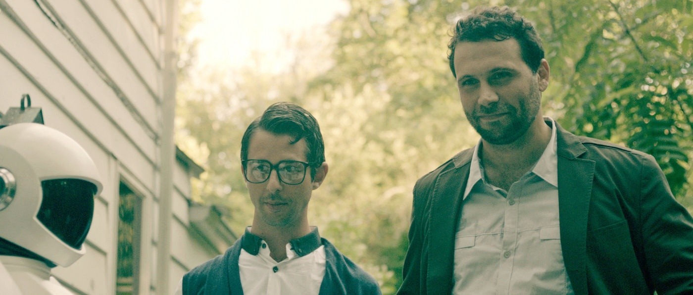 Jeremy Strong stars as Jake and Jeremy Sisto stars as Sheriff Rowlings in Samuel Goldwyn Films' Robot and Frank (2012)