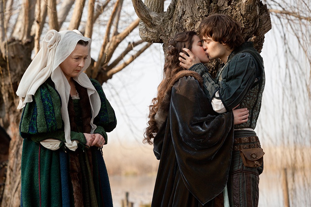 Lesley Manville, Hailee Steinfeld and Douglas Booth in Relativity Media's Romeo and Juliet (2013)