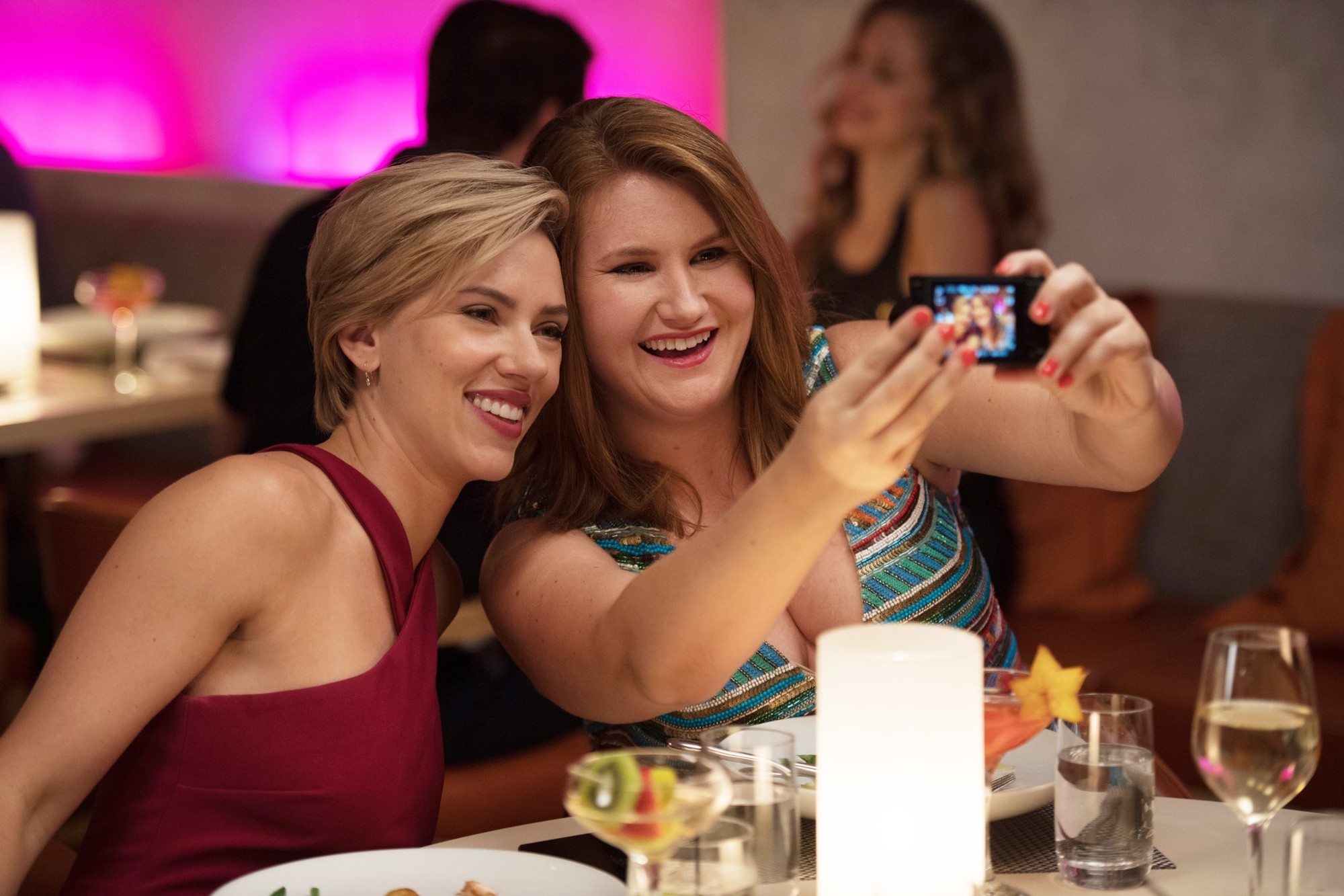 Scarlett Johansson stars as Jess and Jillian Bell stars as Alice in Sony Pictures' Rough Night (2017)