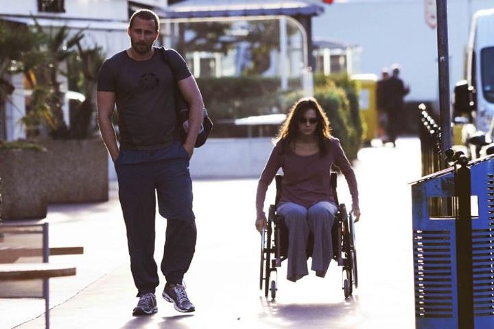 Marion Cotillard stars as Stephanie and Matthias Schoenaerts stars as Alain van Versch in Sony Pictures Classics' Rust and Bone (2012)