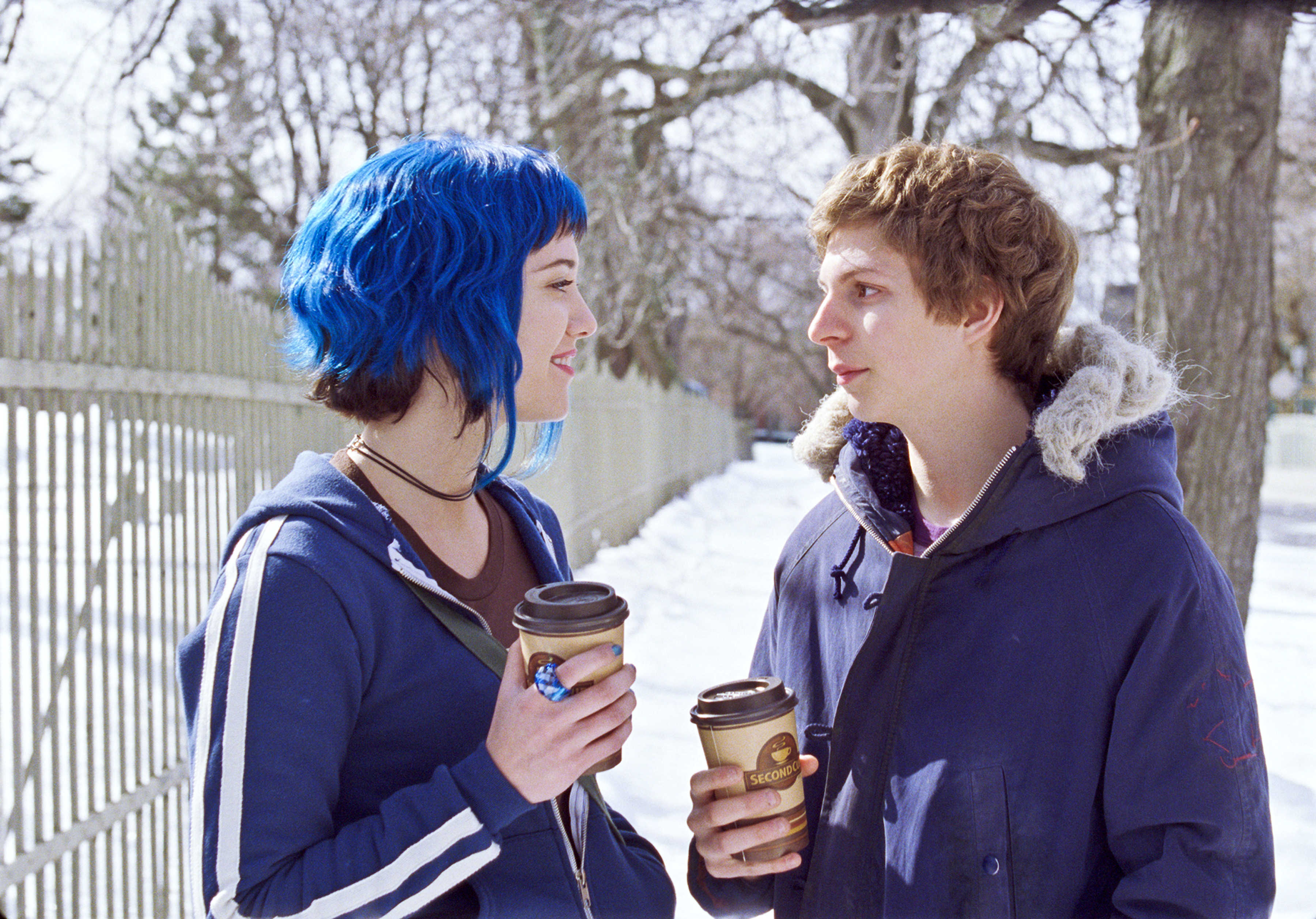 Mary Elizabeth Winstead stars as Ramona V. Flowers and Michael Cera stars as Scott Pilgrim in Universal Pictures' Scott Pilgrim vs. the World (2010)