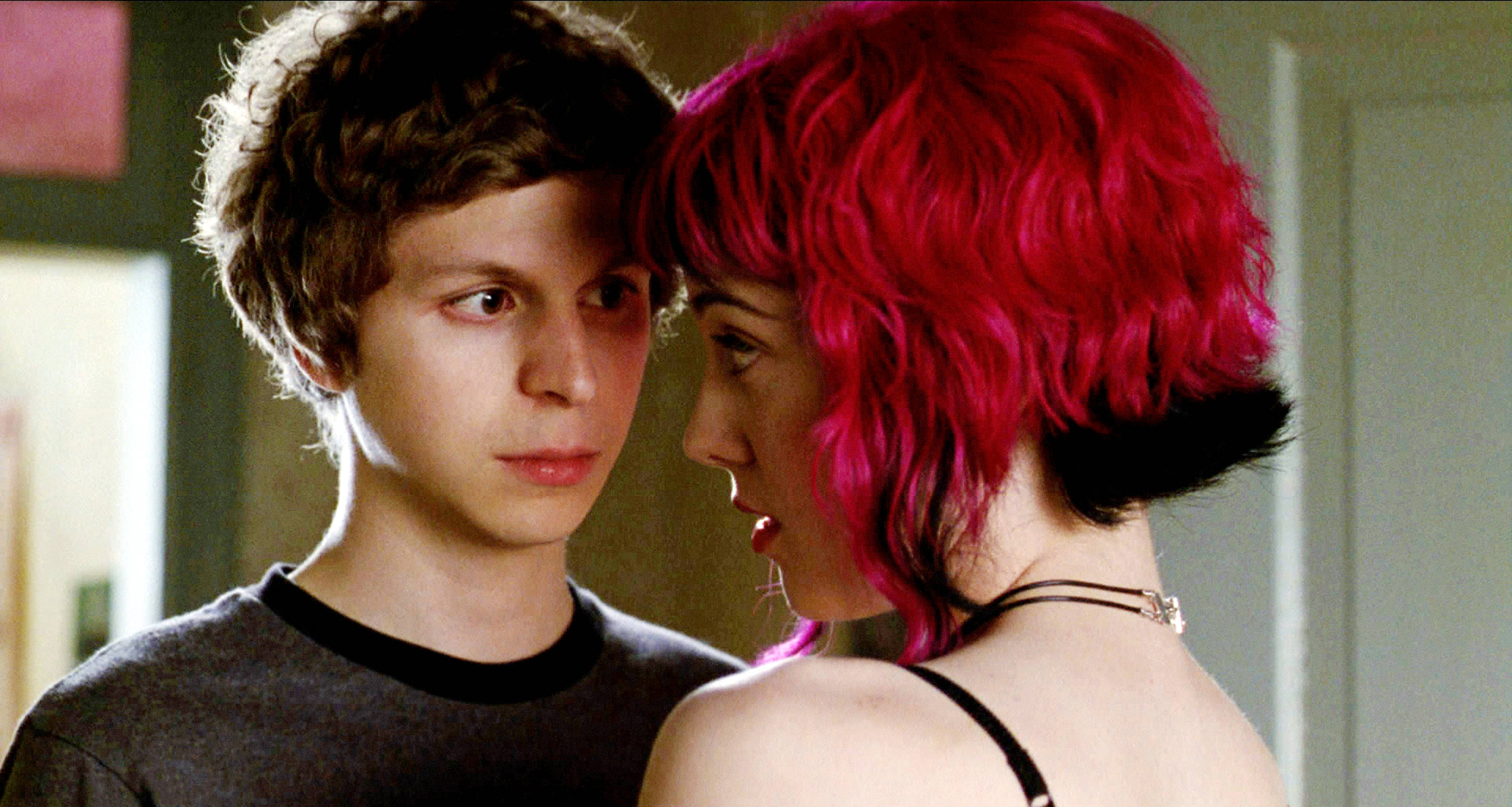 Michael Cera stars as Scott Pilgrim and Mary Elizabeth Winstead stars as Ramona V. Flowers in Universal Pictures' Scott Pilgrim vs. the World (2010)