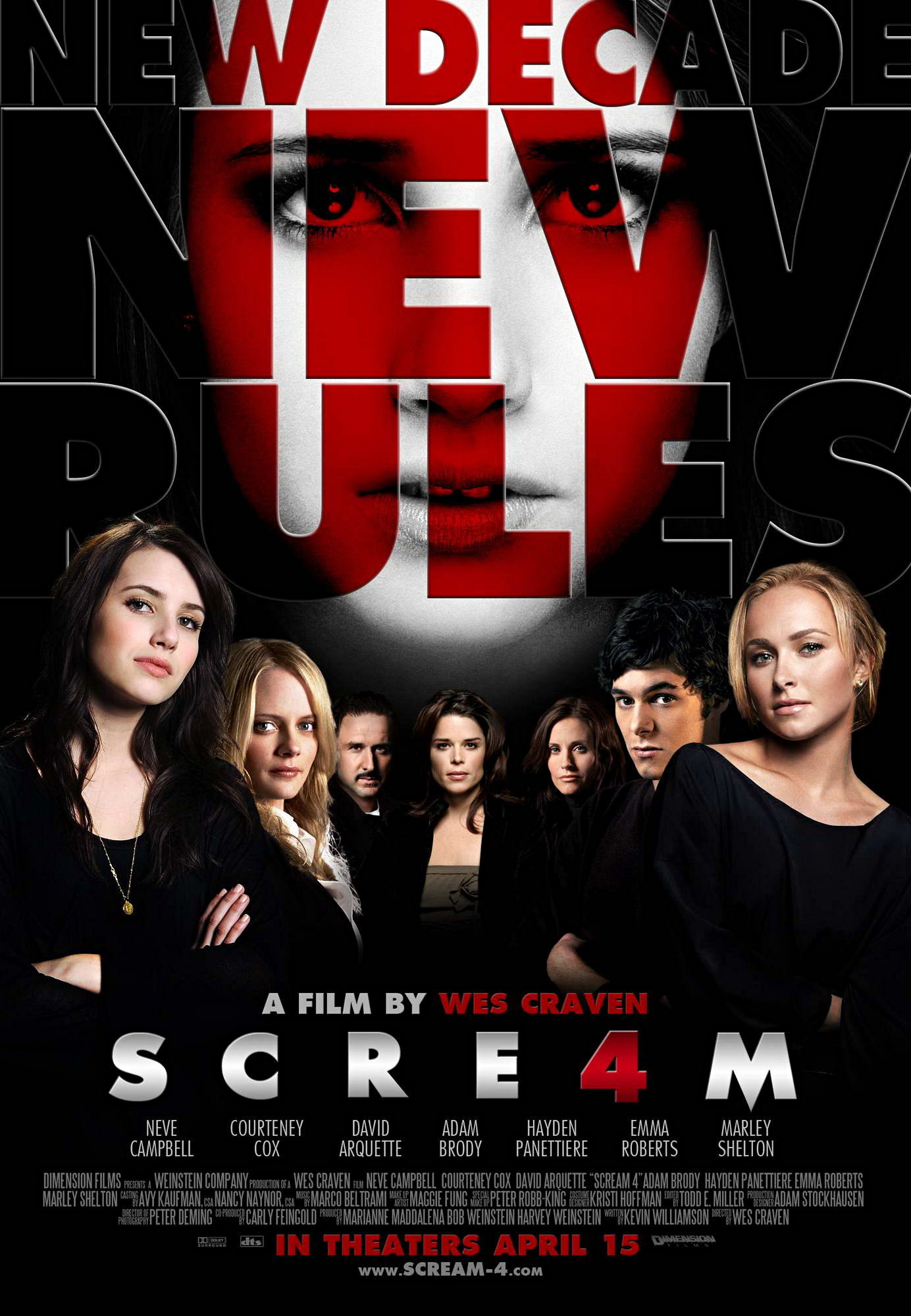 Poster of Dimension Films' Scream 4 (2011)