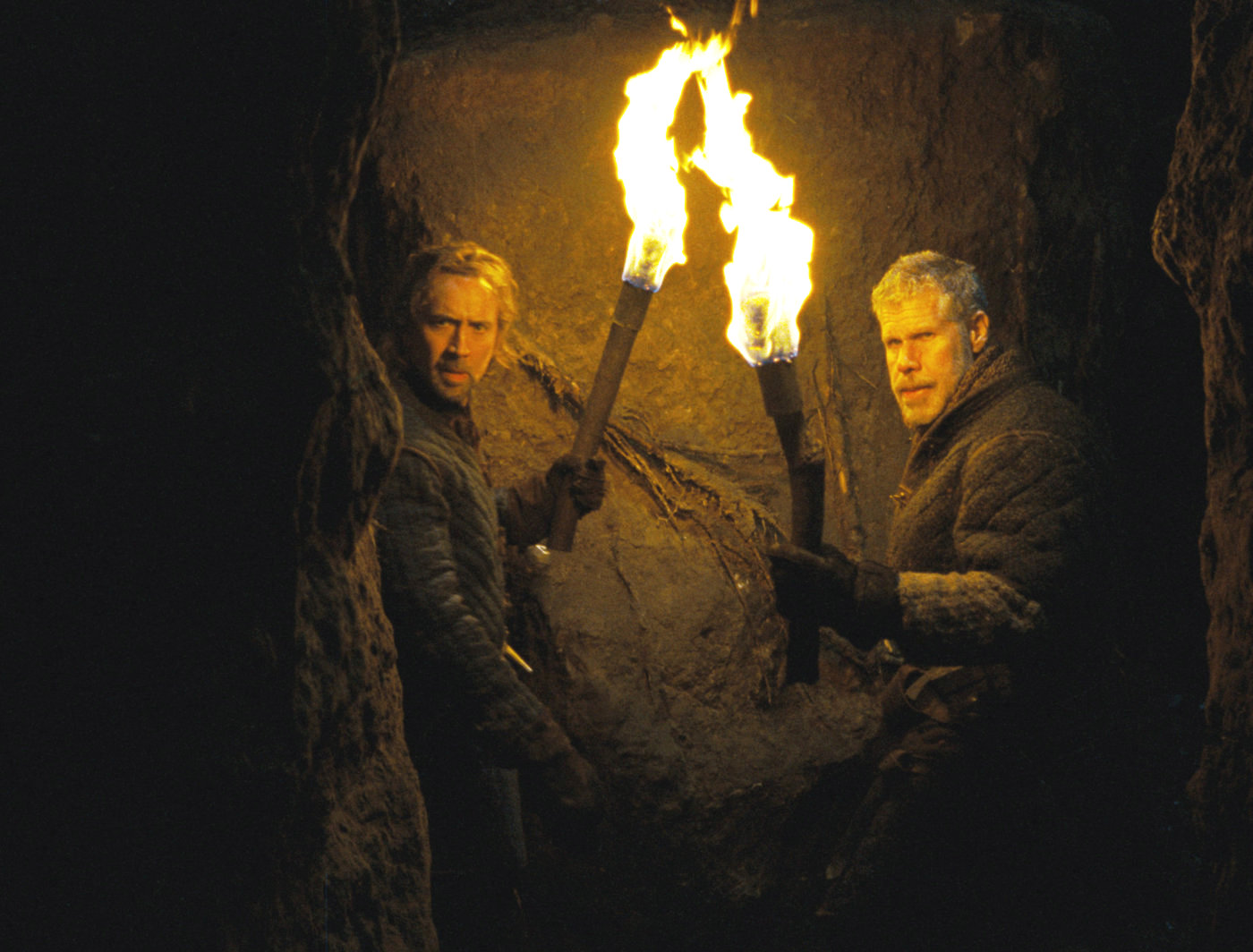 Nicolas Cage stars as Behman and Ron Perlman stars as Felson in Lionsgate Films' Season of the Witch (2010)