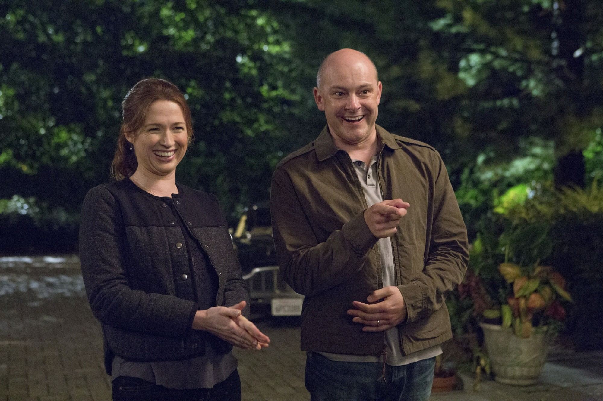 Ellie Kemper stars as Tess and Rob Corddry stars as Robby in Columbia Pictures' Sex Tape (2014)