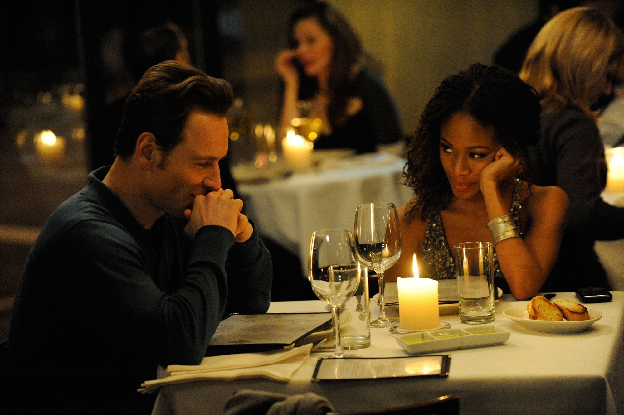 Michael Fassbender stars as Brandon and Nicole Beharie stars as Marianne in Fox Searchlight Pictures' Shame (2012)