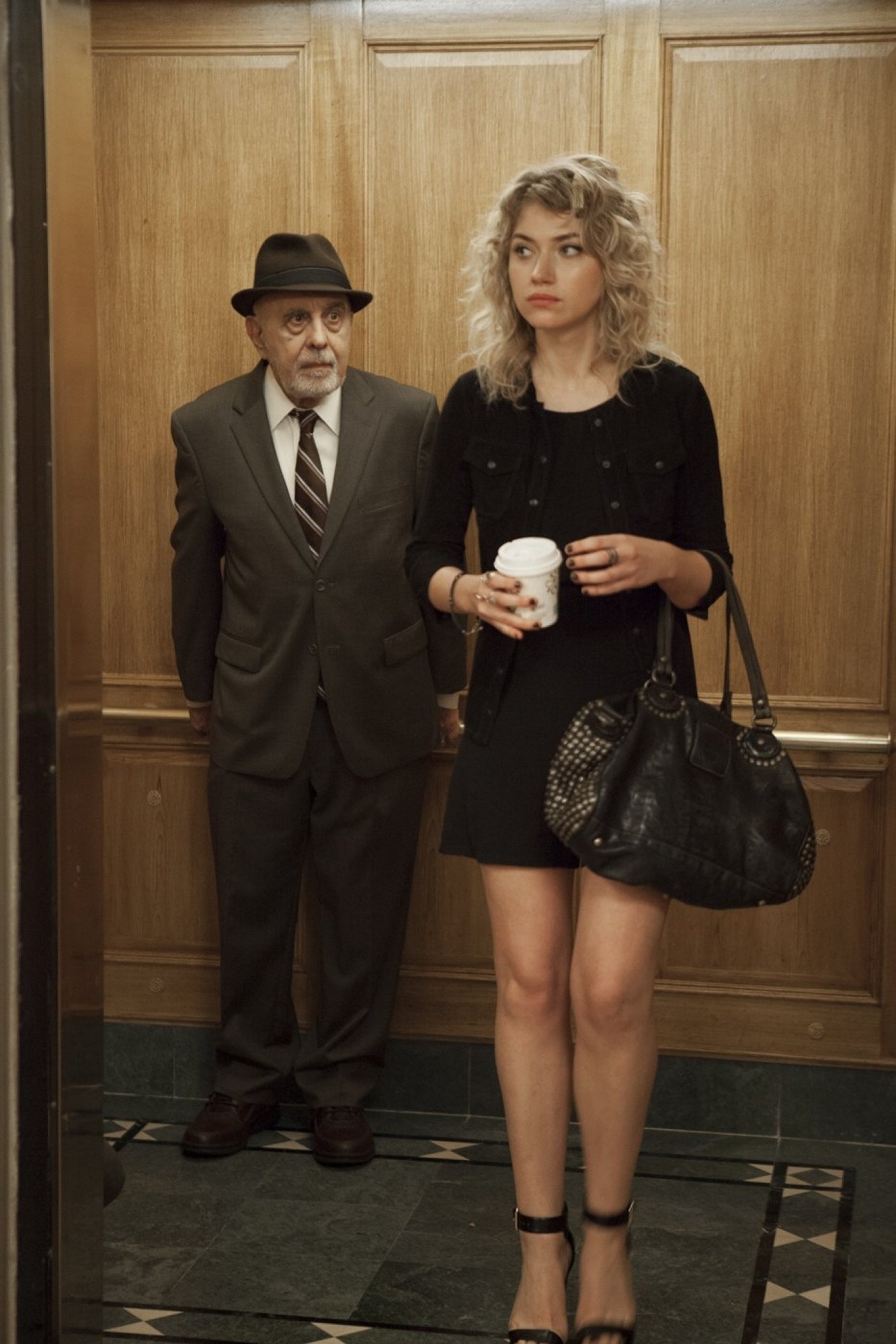 George Morfogen stars as Harold Fleet and Imogen Poots stars as Izzy in Clarius Entertainment's She's Funny That Way (2015)