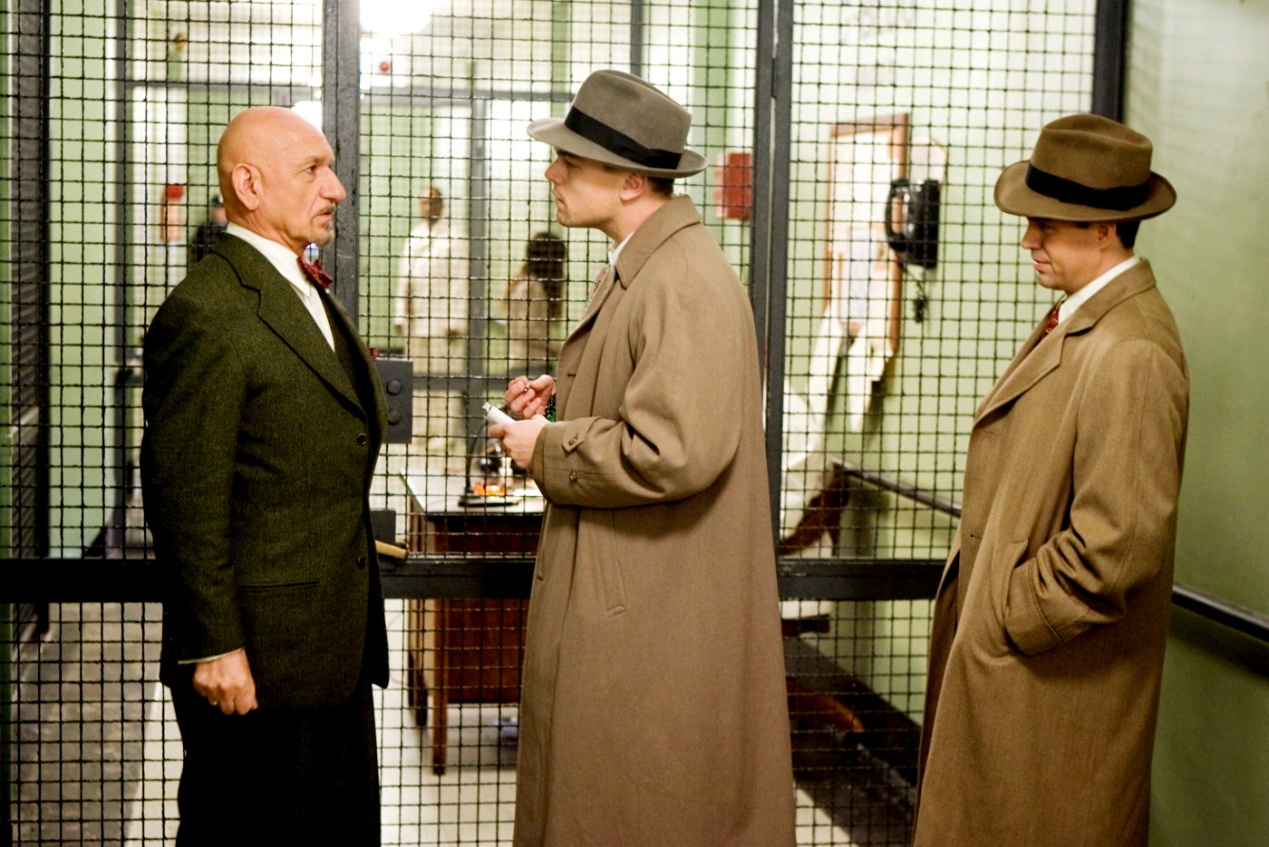 Ben Kingsley, Leonardo DiCaprio and Mark Ruffalo in Paramount Pictures' Shutter Island (2010)