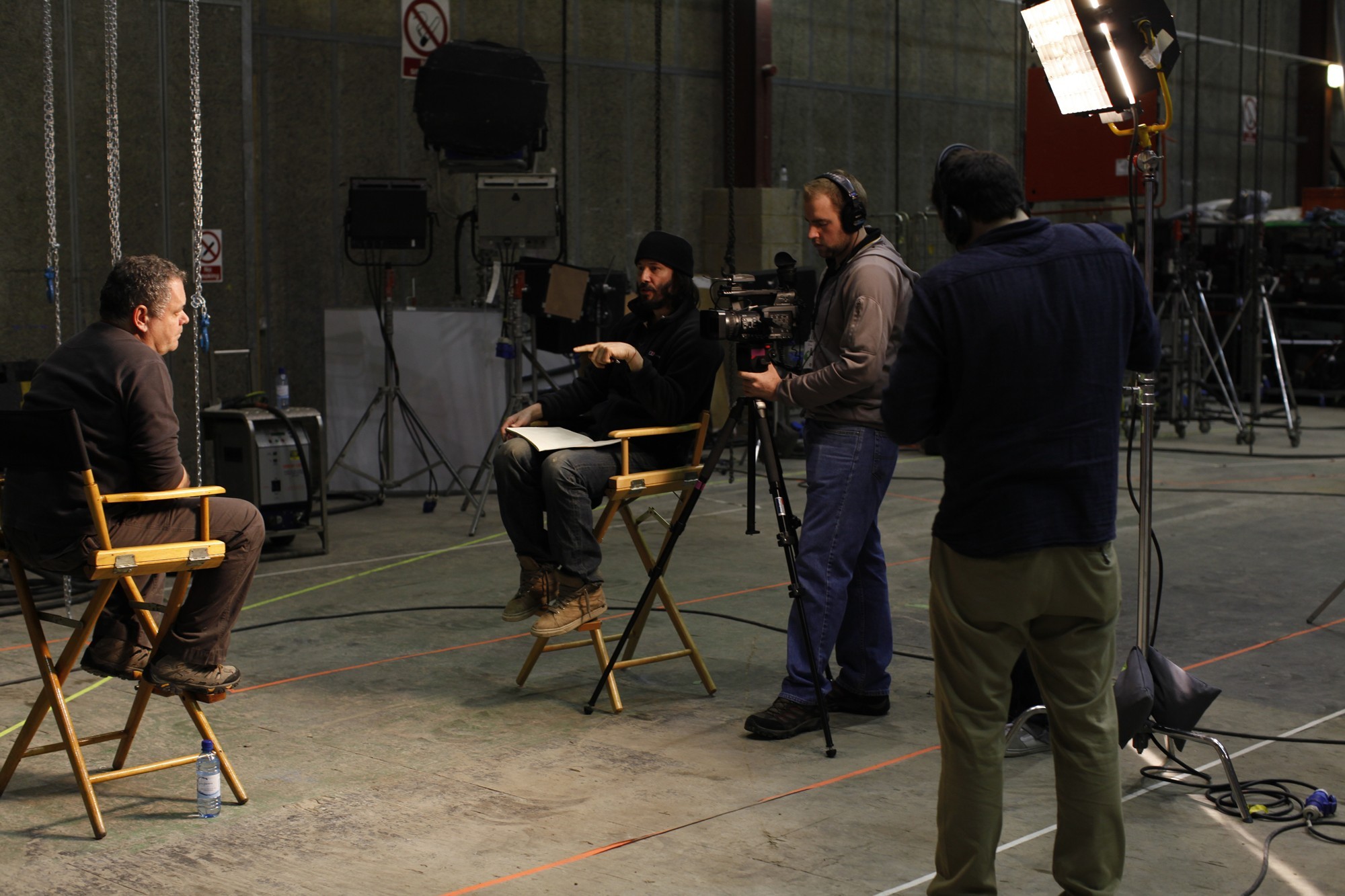 Vince Pace, Keanu Reeves, Kyle Blackman and Chris Cassidy in Tribeca Film's Side by Side (2012). Photo credit by Justin Szlasa.