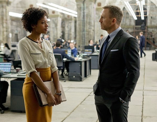 Naomie Harris stars as Eve and Daniel Craig stars as James Bond in Columbia Pictures' Skyfall (2012)
