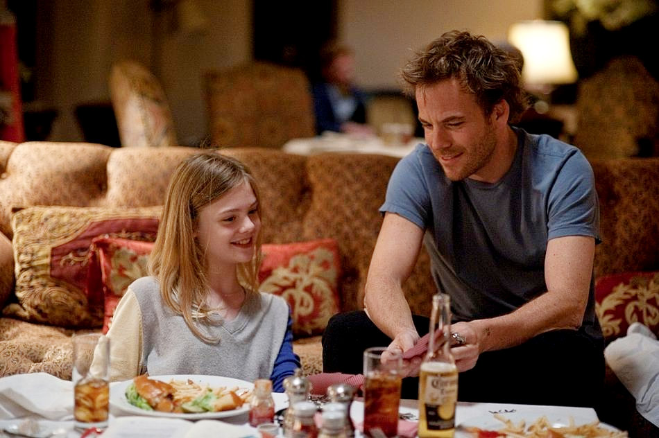 Elle Fanning and Stephen Dorff stars as Johnny Marco in Focus Features' Somewhere (2010). Photo credit by: Merrick Morton.