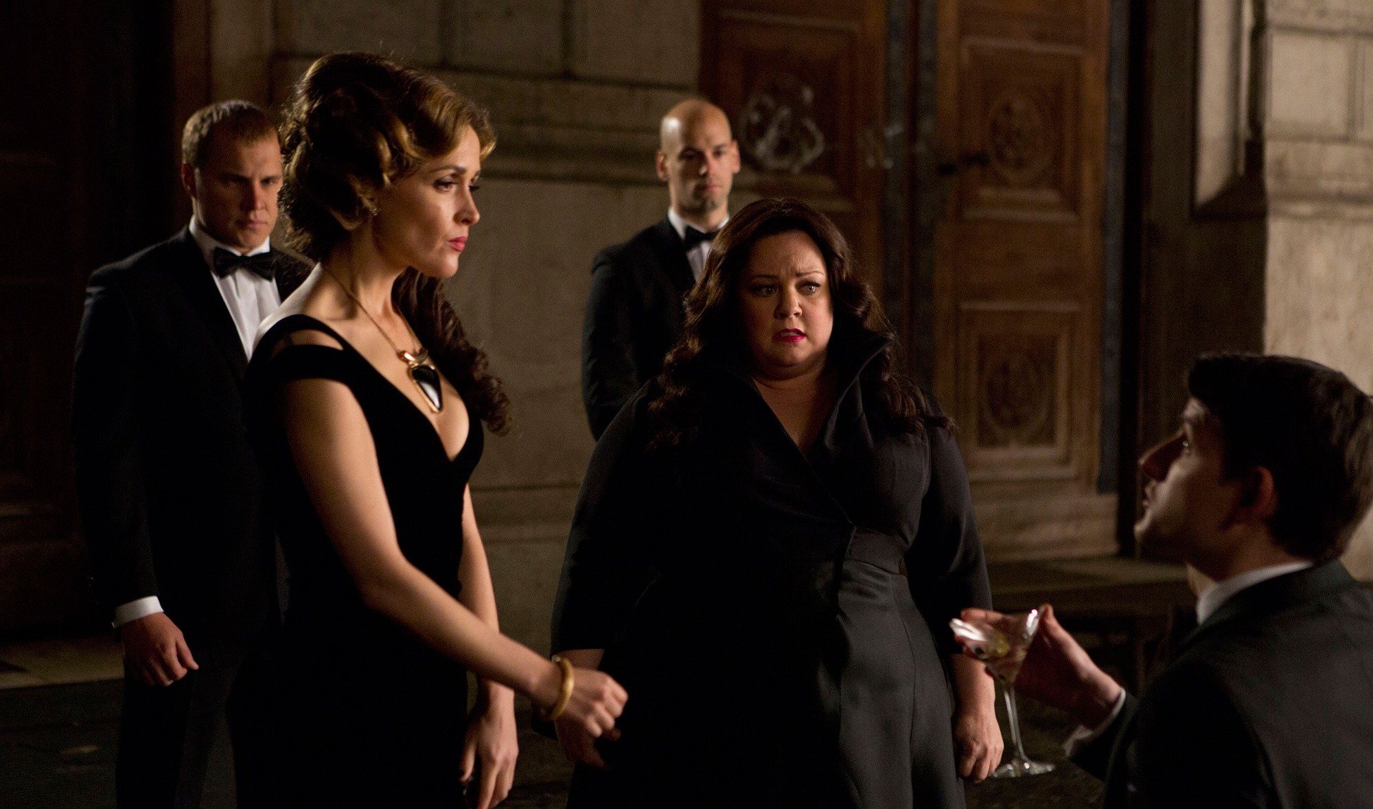 Rose Byrne and Melissa McCarthy (stars as Susan Cooper) in 20th Century Fox's Spy (2015)