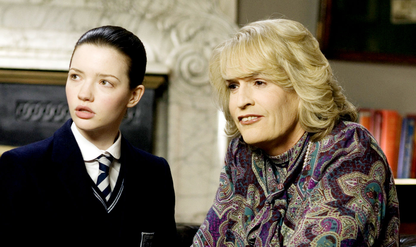 Talulah Riley stars as Annabelle Fritton and Rupert Everett stars as Camilla Fritton in NeoClassics Films' St. Trinian's (2009)