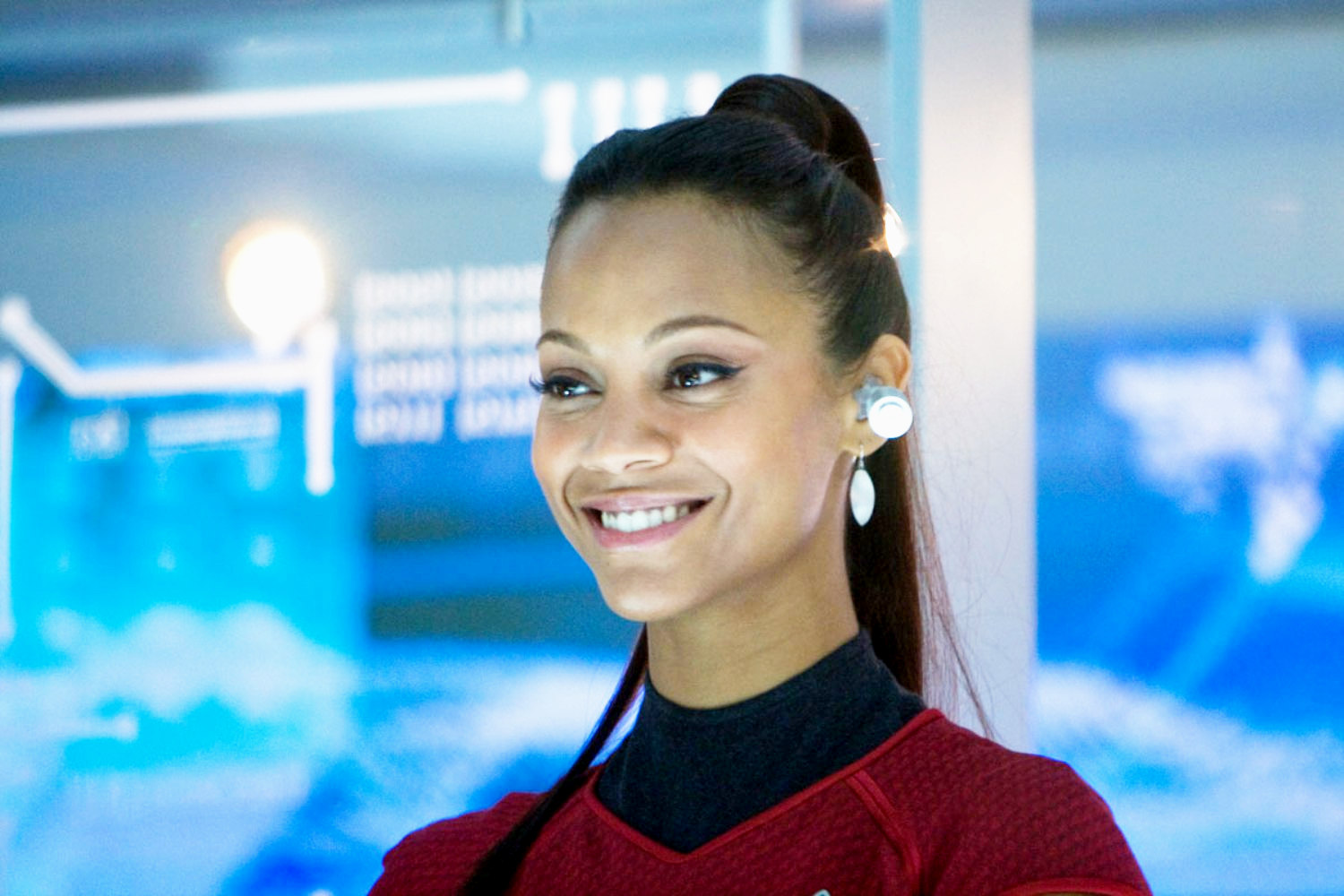 Zoe Saldana stars as Nyota Uhura in Paramount Pictures' Star Trek (2009)