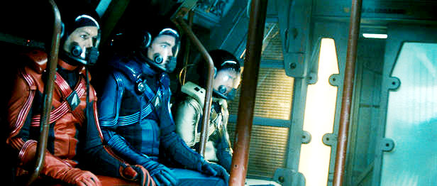 Simon Pegg, Chris Pine and John Cho in Paramount Pictures' Star Trek (2009)