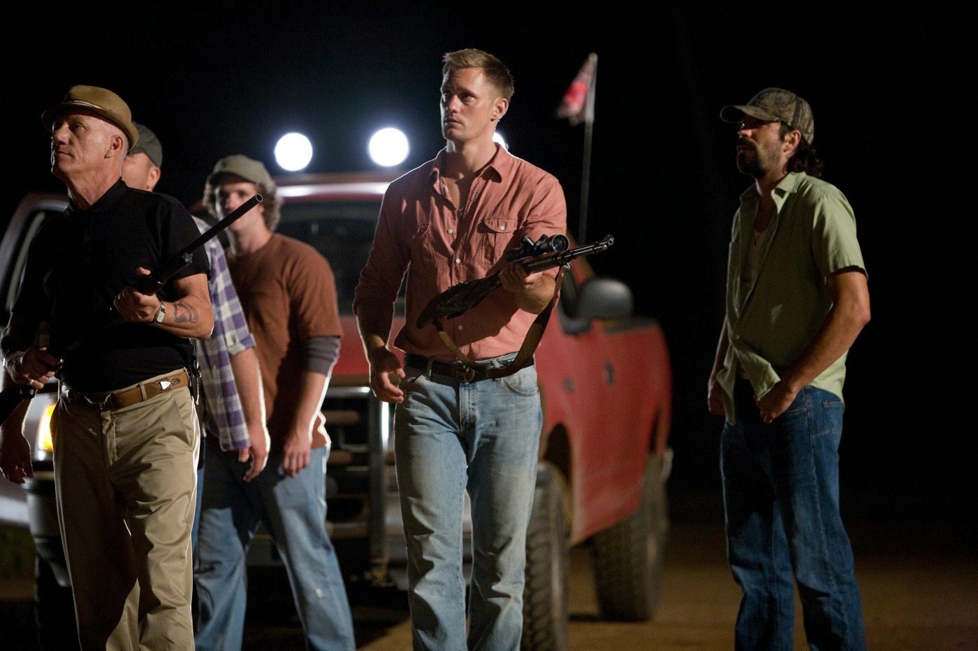 James Woods, Alexander Skarsgard, Billy Lush and Rhys Coiro in Screen Gems' Straw Dogs (2011)