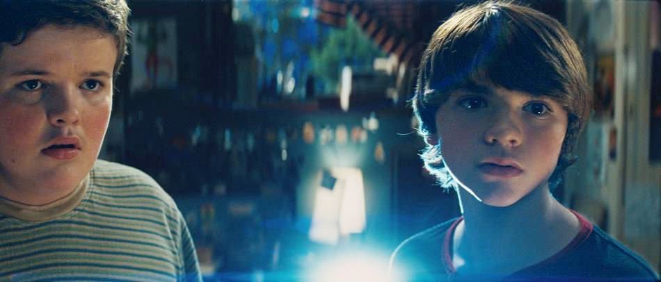 Riley Griffiths stars as Charles and Joel Courtney stars as Joe Lamb in Paramount Pictures' Super 8 (2011)