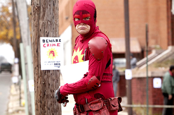 Rainn Wilson stars as Frank D'Arbo / The Crimson Bolt in IFC Films' Super (2011)