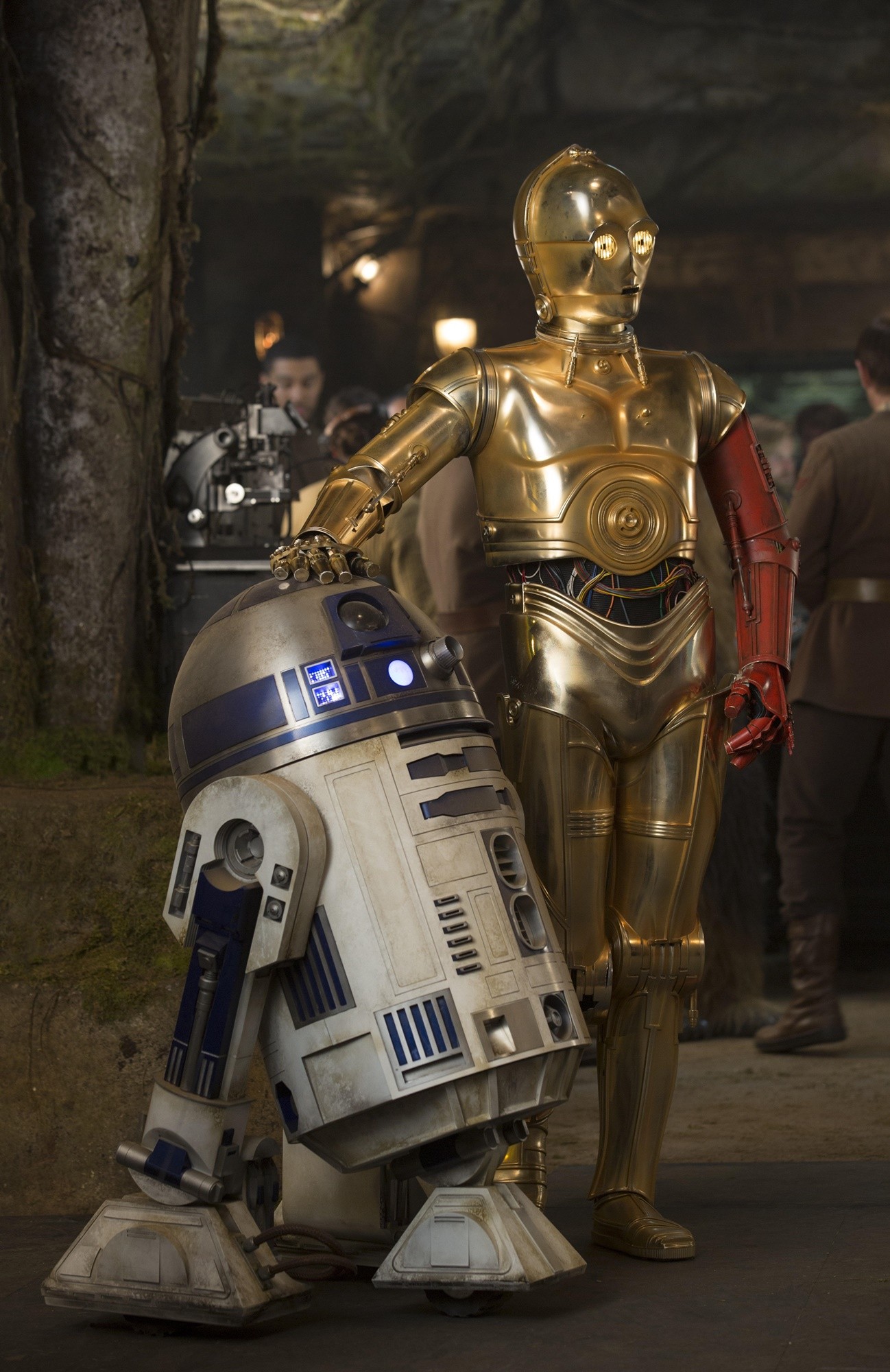 R2-D2 and C-3PO from Walt Disney Pictures' Star Wars: The Force Awakens (2015)