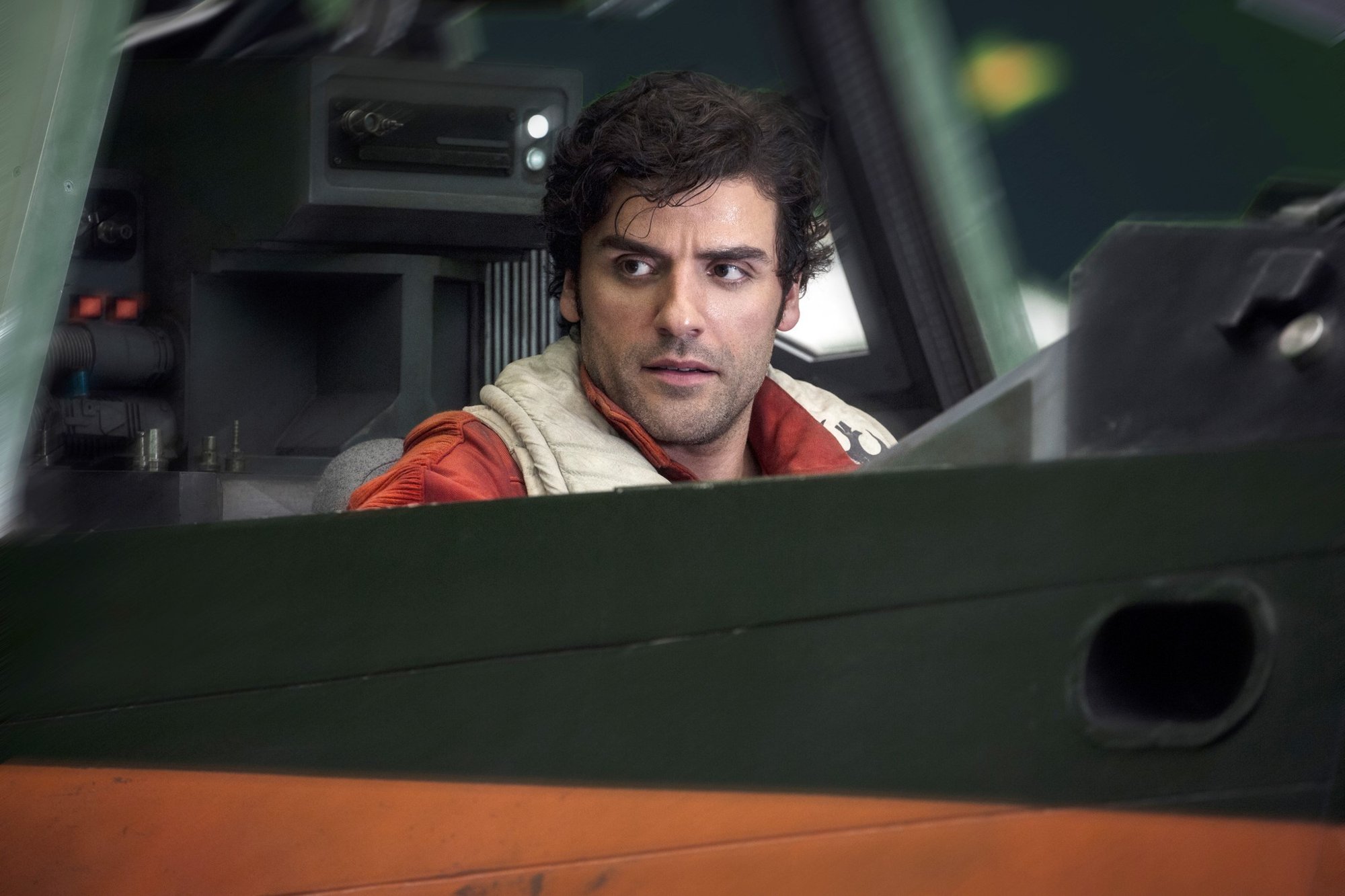 Oscar Isaac stars as Poe Dameron in Walt Disney Pictures' Star Wars: The Last Jedi (2017)
