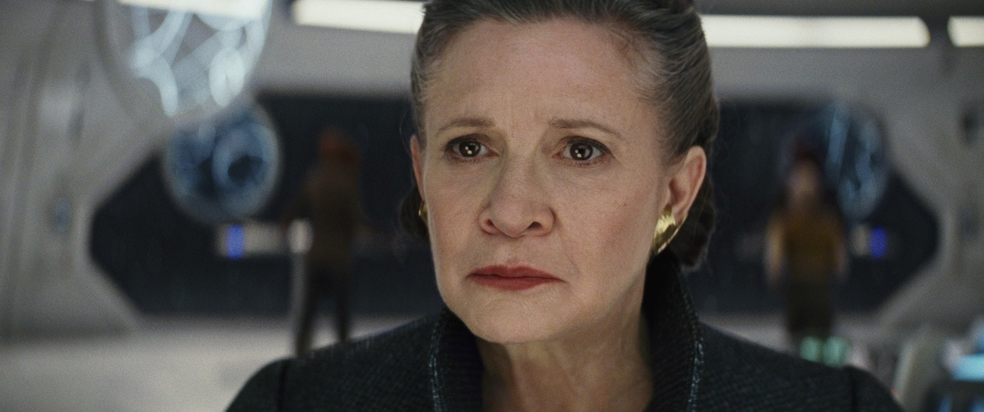 Carrie Fisher stars as Leia in Walt Disney Pictures' Star Wars: The Last Jedi (2017)
