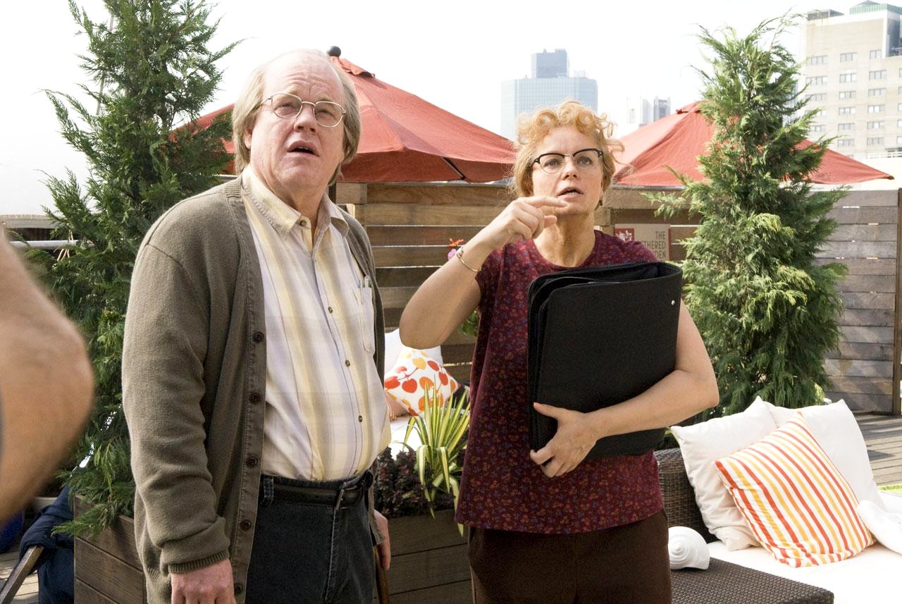 Philip Seymour Hoffman stars as Caden Cotard and Dianne Wiest stars as Ellen Bascomb / Millicent Weems in Sony Pictures Classics' Synecdoche, New York (2008)