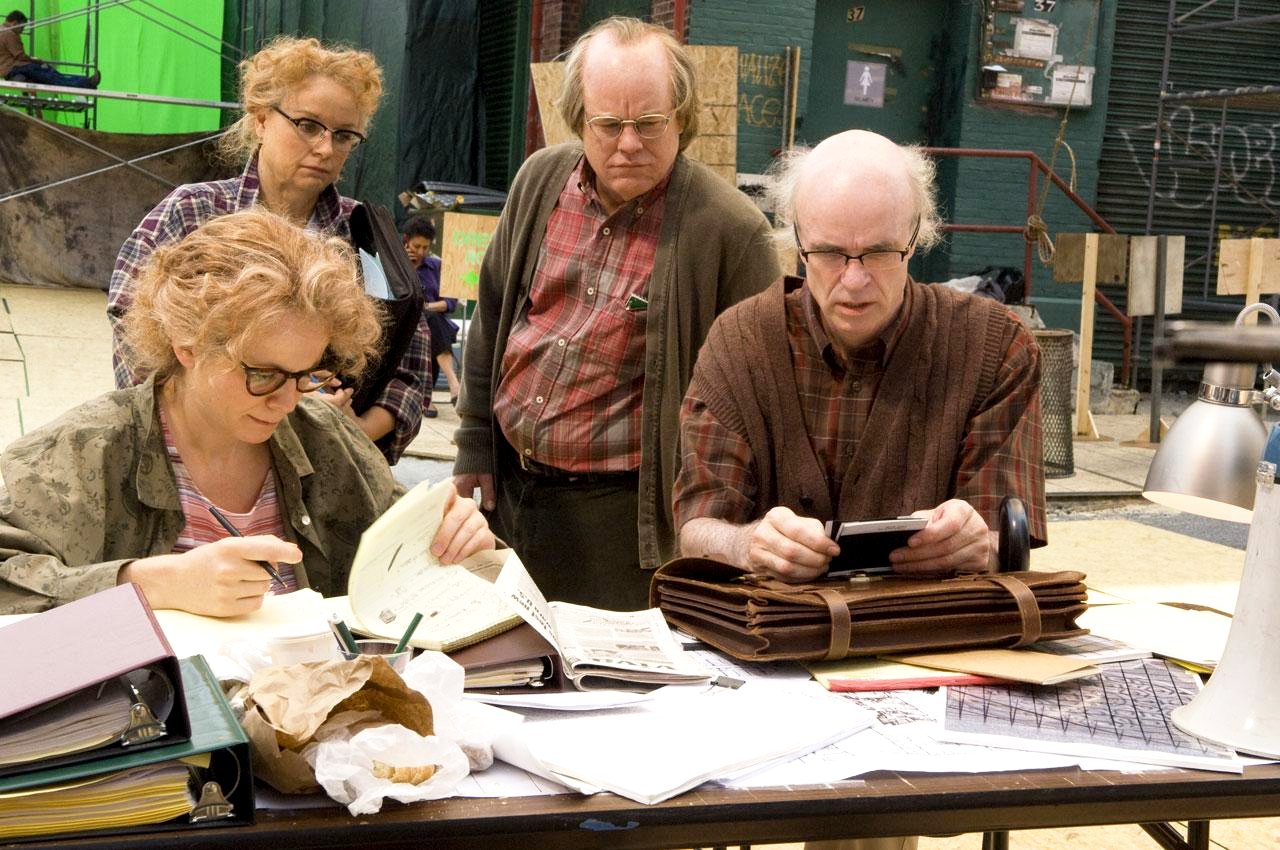 Philip Seymour Hoffman stars as Caden Cotard and Tom Noonan stars as Sammy Barnathan in Sony Pictures Classics' Synecdoche, New York (2008)