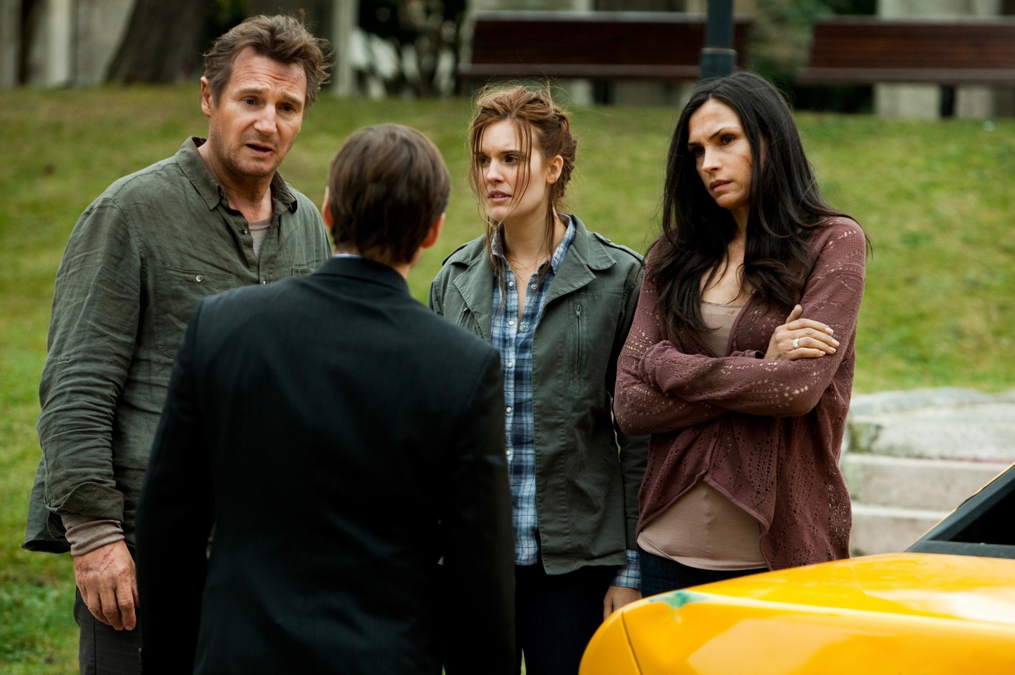 Liam Neeson, Maggie Grace and Famke Janssen in The 20th Century Fox's Taken 2 (2012)