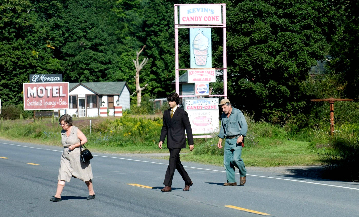 Imelda Staunton, Demetri Martin and Henry Goodman in Focus Features' Taking Woodstock (2009). Photo credit by Ken Regan.