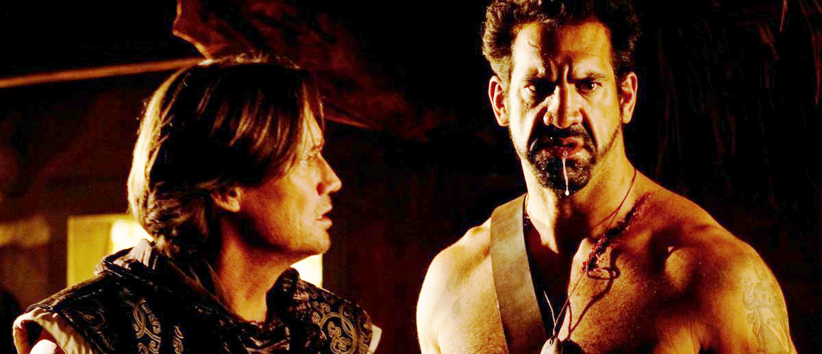 Kevin Sorbo stars as Aedan and Matthew Willig stars as Giant Iberian in Kevin Sorbo stars as Aedan and Matthew Willig stars as Giant Iberian in